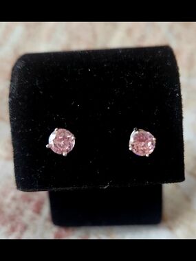 Tocara Delicate Pink Crystal Stud Earrings for Women